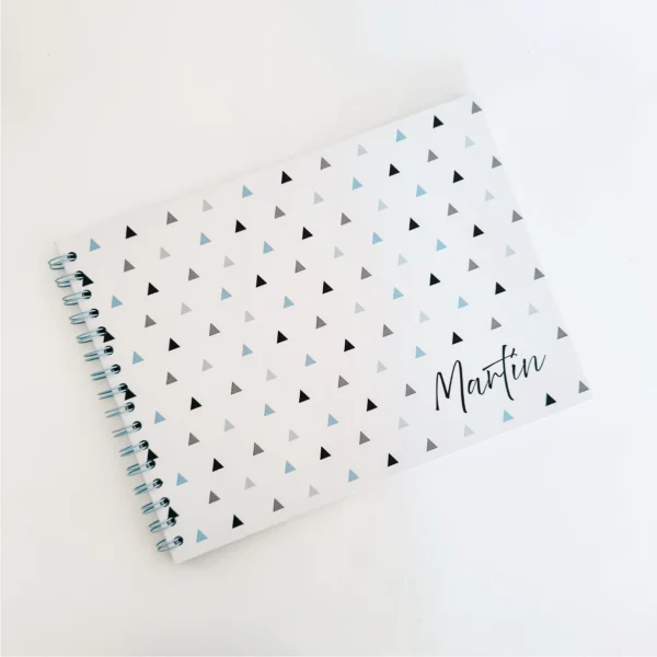 BabyBook - Tríangulos Azul y Negro