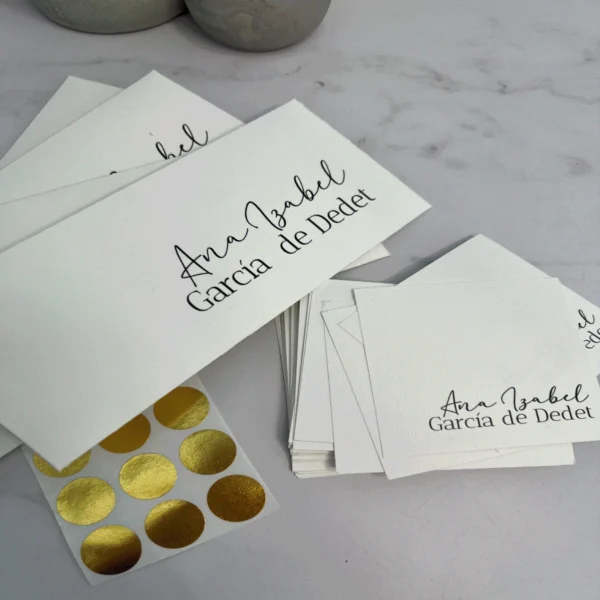 Kit de sobres y tarjetas, para distintos eventos, bodas, cumpleaños, graduaciones, babyshower, bautizos, despedida de solteros, etc.