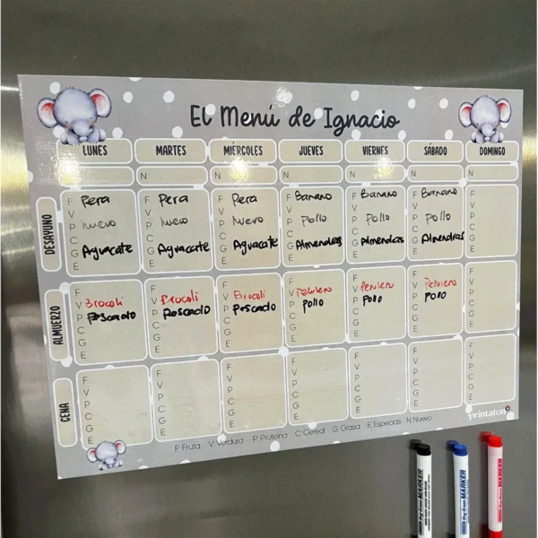Menú Magnético