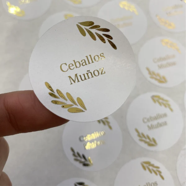 Stickers con Acabado Metalizado