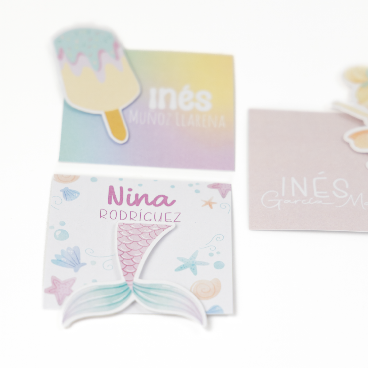 Tarjetas de Regalo con Aplicación 3D Para Niña - Imagen 3
