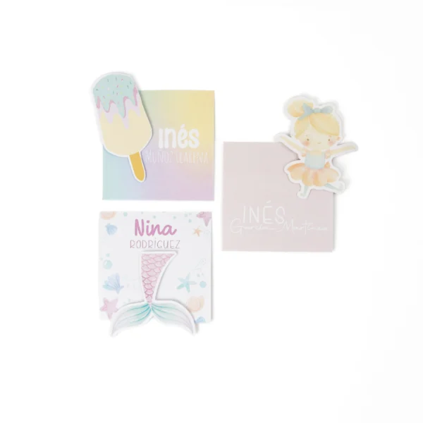 tarjetas 3d personalizadas, tarjetas regalo relieve, tarjetas infantiles 3d, etiquetas tematicas, tarjeta paleta helado, tarjeta sirena, tarjeta bailarina, kit tarjetas originales, papeleria creativa