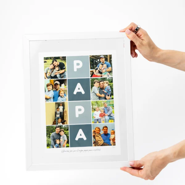 marco personalizado, regalo, collage con foto, marco con fotos, cuadro con fotos familiar, regalo original, marco decorativo personalizado, marco 11x14