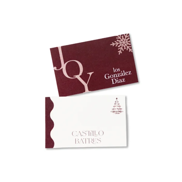 Etiquetas de regalo de Navidad borgoña Tarjetas navideñas personalizadas elegantes Papelería de regalo color vino Navidad Tarjetas de regalo personalizadas de lujo Etiquetas navideñas tono tinto con nombre
