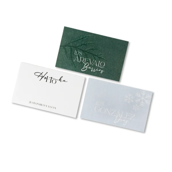 Etiquetas de regalo de Navidad botánicas Tarjetas navideñas tono verde pino y azul Papelería de regalo personalizada invierno Tarjetas de regalo minimalistas de Navidad Etiquetas de regalo de Navidad delicadas con nombre